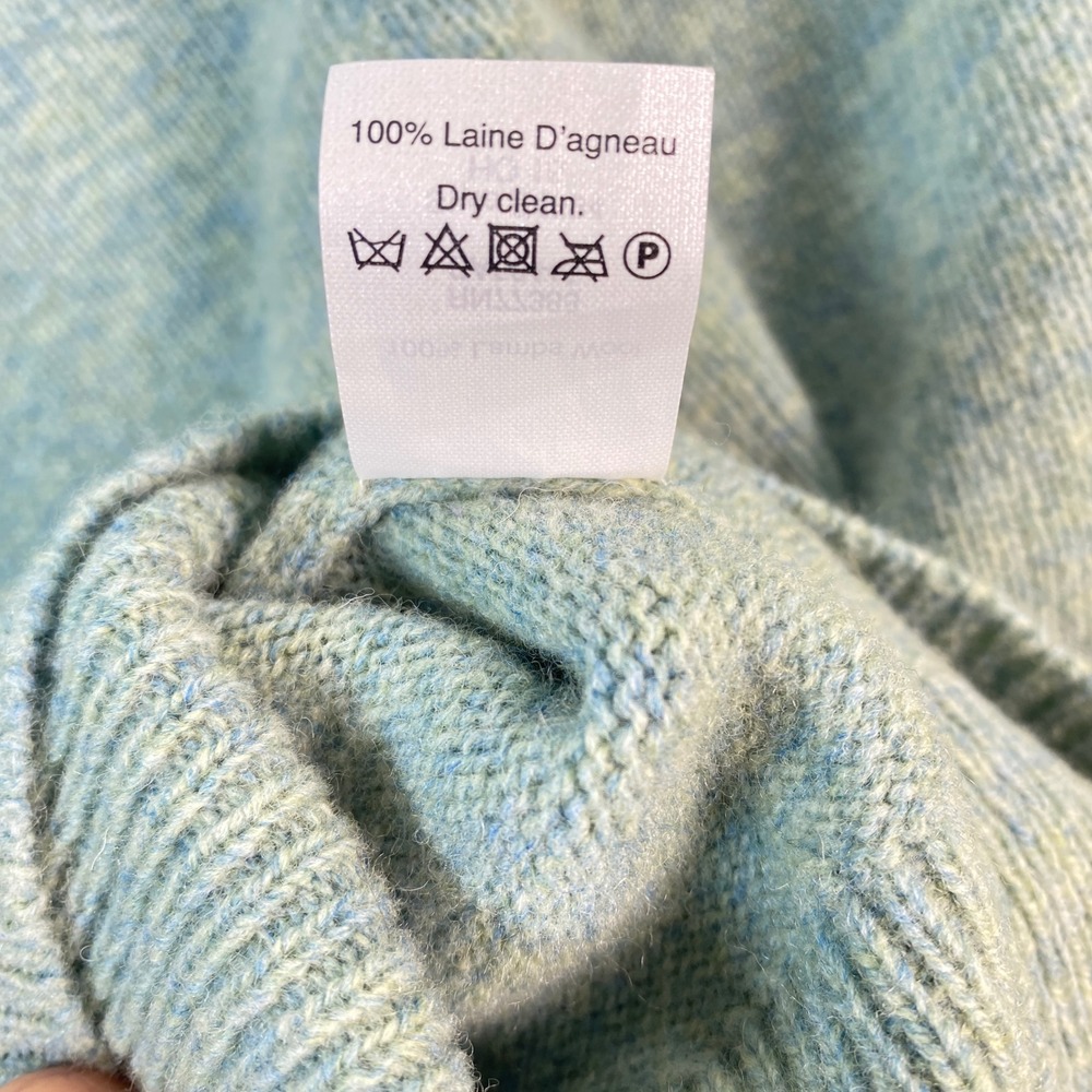 J.Crew Mens Slim 100% Lambswool Crew Neck Sweater Light Blue Small Old Money - Picture 6 of 7